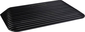 3 Rise Threshold Ramps Doorway, Wheelchair Ramp with Non-silp Surface, 4400 LBS Capacity, Solid and Portable, for Steps, Driveway and Curb Black
