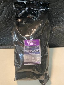 Caramel Toffee Flavored Whole Bean Coffee 5 Lb