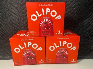 OLIPOP Cherry Cola - 12 Cans in 3 Boxes