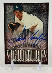 Sandy Koufax AUTO 2000 1998 Donruss Signature Series Significatnt Signatures Numbered 03132000 RARE Baseball Card