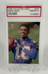 Randy Moss PSA 10 Gem Mint Graded RC Slab 1998 Collectors Edge #157 1st Place Rookie Minnesota Vikings Football Card