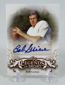 Bob Griese AUTO 2015 Leaf Legends of Sport #BA-BG1 Football Card