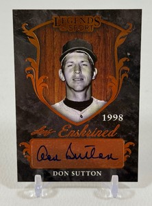 Don Sutton Auto 2015 Leaf Legends of Sport Enshrined #EA-DS Baseball Card