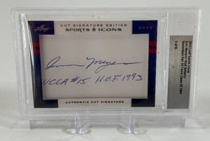 Walt Belamy  Ann Mevers AUTOS 3 of 6 (Basketball Hall of Fame Class of 1993) 2912 Leaf Sports Icons - Beckett Authenticated Slab
