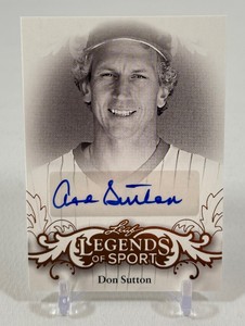 Don Sutton Auto 2015 Leaf Legends of Sport #BA-DS-1 Baseball Card