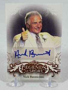 Nick Buoniconti Auto 2015 Leaf Legends of Sport #BA-NB1 Football Card