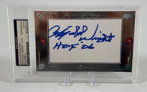 Rayfield Wright AUTO PSADNA Authentic 2012 HA Historic Autographs Peerless 3 of 27 Football Card