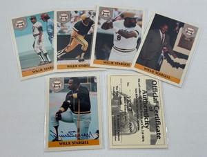 Willie Stargell AUTO w Front Row Alll-Time Great Series Set - Limited Edition 25,000 with COA Baseball Card