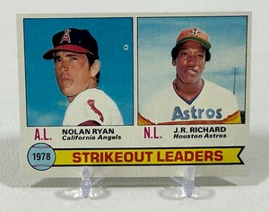 Nolan Ryan 1979 Topps Strikeout Leaders #6 Vintage Baseball Card