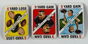 (3) 1971 Topps Footbal Game Card Stars - OJ Simpson (2nd Year), Bart Starr, Bob Griese - Vintage