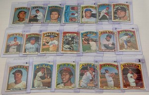 1972 Topps Baseball Set Break Lot #7 - 20 Unique Cards Numberd Between #409-462 - Vintage Cards
