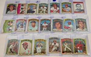 1972 Topps Baseball Set Break Lot #8 - 20 Unique Cards Numberd Between #463-507 - Vintage Cards