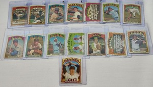 1972 Topps Baseball Set Break Lot #9 - 20 Unique Cards Numberd Between #509-558 - Vintage Cards