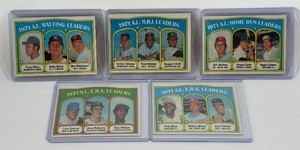 (5) 1972 Topps Leaders Vintage Cards Lot - #86, 88, 90, 91, 92 - Oliva, Killebrew, Robinson, Jackson, Seaver, Palmer