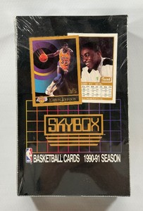1990-91 Skybox Basketball Factory Sealed 36 Pack Card Box - Gem Mint Michael Jordan Cards