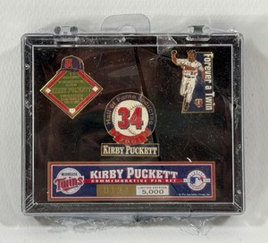 Kirby Puckett Limited Edition 5,000 Baseball Hall of Fam Induction Pin Set - Minnesota Twins - #2
