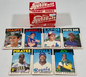 1986 Topps Traded Baseball Complete Factory Set - Barry Bonds, Jose Canseco, Bo Jackson, Will Clark, Galaraga Rookie Cards and More - #2