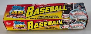 1991 Topps Baseball Complete Factory Card Set