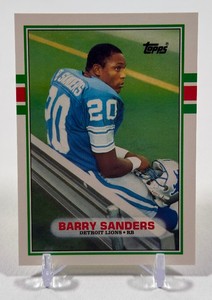 Barry Sanders RC 1989 Topps Traded #83T Rookie Football Card - #2