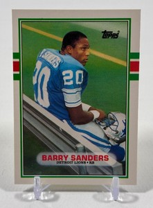 Barry Sanders RC 1989 Topps Traded #83T Rookie Football Card - #3