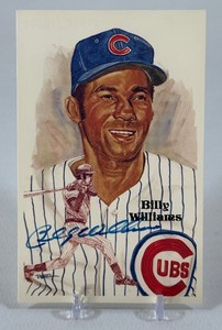 Billy Williams Autographed 1987 Perez Steele Baseball Postcard 10,000