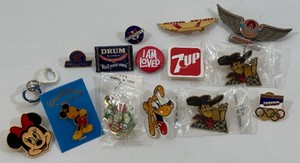15 Lot of Vintage Pins and More - Las Vegas, Disney, Wings