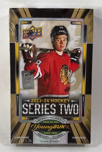 2023-24 Upper Deck Hockey Series 2 w Young Guns Hobby Box - NewSealed 12 Packs Cards