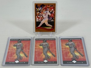 Albert Pujols 4-Card 2nd Year Baseball Card Lot