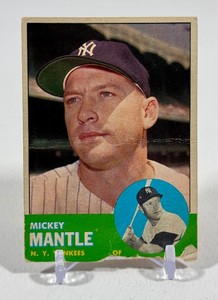 Mickey Mantle 1963 Topps #200 Vintage Baseball Card