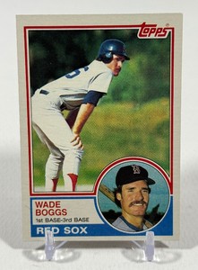 Wade Boggs RC 1983 Topps #498 Vintage Rookie Baseball Car