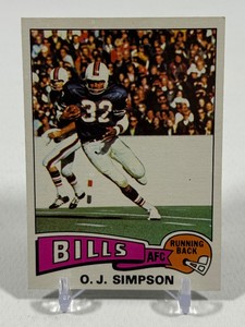 OJ Simpson 1975 Topps #500 Vintage Football Card