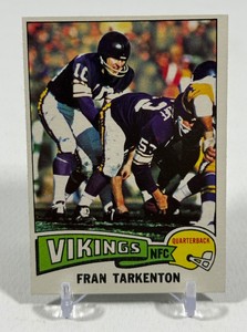 Fran Tarkenton 1975 Topps #400 Vintage Minnesota Twins baseball Card