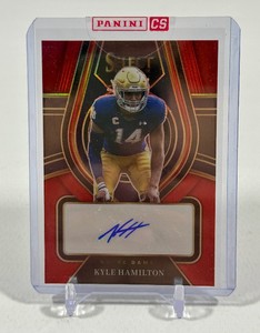Kyle Hamilton Auto 2022 Select Draft Picks #RS-KHA Rookie Football Card RC