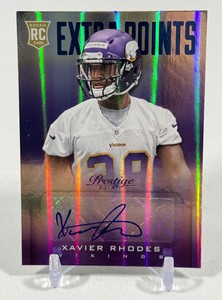 Xavier Rhodes Auto RC 2013 Prestige Extra Points #298 Rookie Minnesota Vikings Football Card