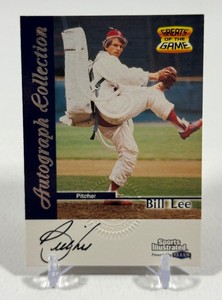 Bill Space Man Lee Auto 1999 Fleer Greats of the Game Sports Illsutrated Autographe Collection Baseball Card