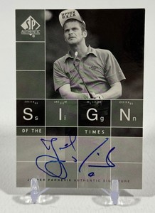 Jesper Parnevik Auto 2002 Upper Deck SP Authentic Sign of the Times #ST-JP Golf Card