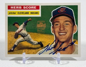 Herb Score Auto Topps Archives Certified 2001 #140 Baseball Card