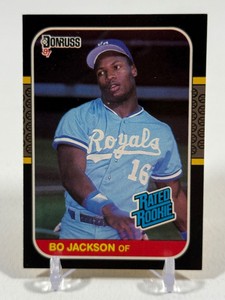 Bo Jackson RC 1987 Donruss Rated Rookie #35 Baseball Card