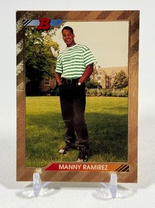 Manny Ramirez Gold RC 1992 Bowman #676 Rookie Baseball Card