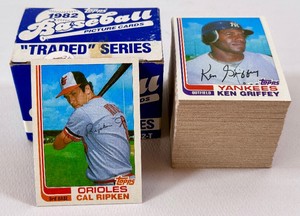 1982 Topps Traded Complete Baseball Set w Beautiful Cal Ripken Jr. RC #98T