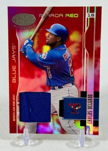 Carlos Delgado Game-Worn Jersey 250 2003 Leaf Certified Materials #196 Numbered 224250 Baseball Card