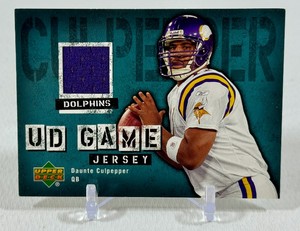 Daunte Culpepper Game Used Relic 2996 Upper Deck UD Game Jersey #GJ-DC Minnesota Vikings Football Card
