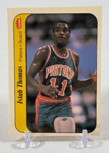 Isaiah Thomas RC Sticker 1986 Fleer #10 Rookie Vintage Basketball Card