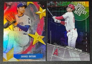 Shohei Ohtani 2-Card Insert Baseball Card Lot