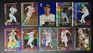 10-Card MLB ParallelRookie Baseball Card Lot (2 Oneil Cruz RCs)
