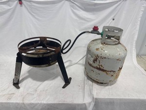 Outdoor Propane Burner with Tank
