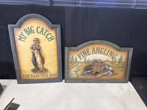 Fishing Themed Wall Signs