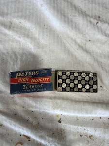 Peters .22 Short Ammunition Box