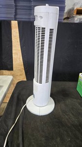 White Plastic Tower Fan
