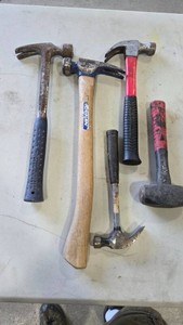 Lot of 5 Assorted Hammers